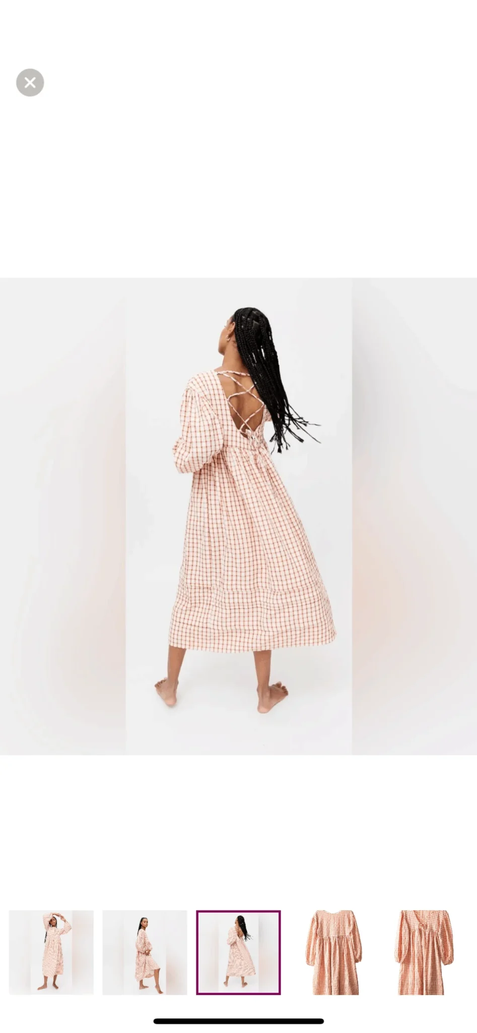 Image for Robe Vichy rose Ghospell