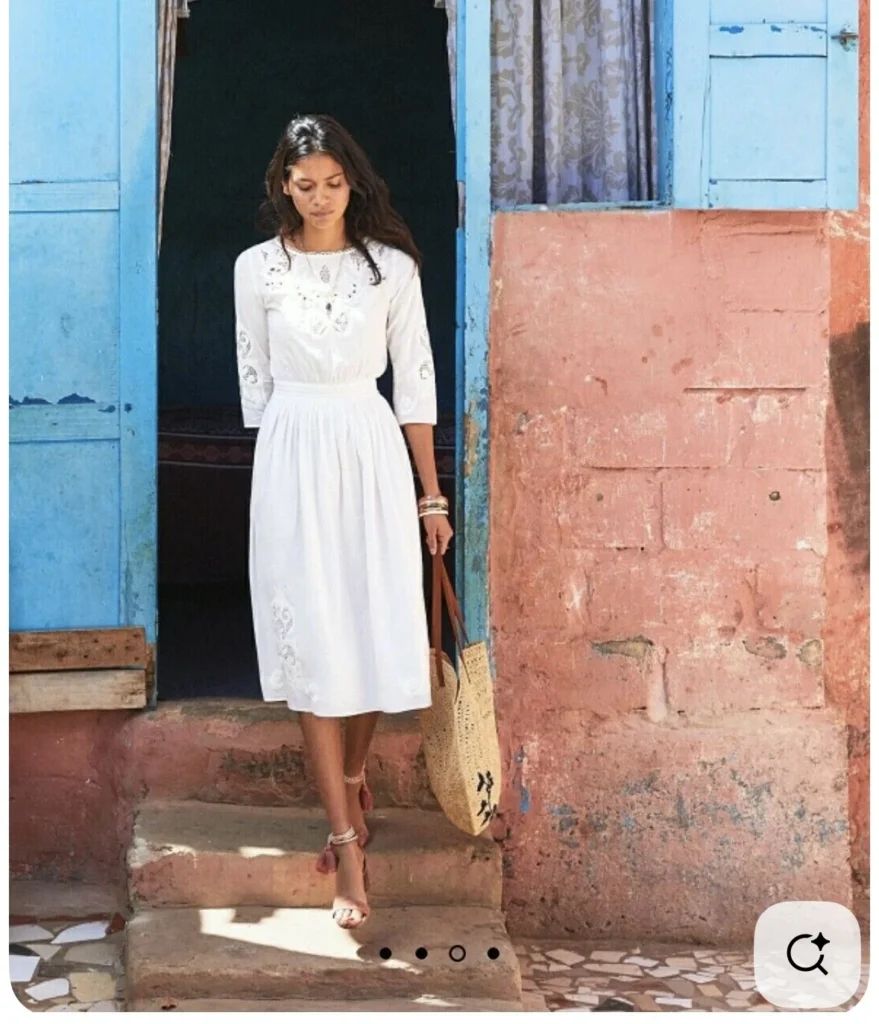 Image for Sézane dress with embroidery!