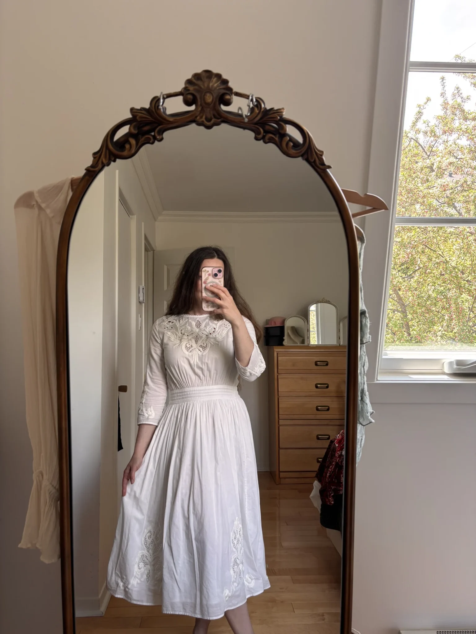 Image for Sézane dress with embroidery!