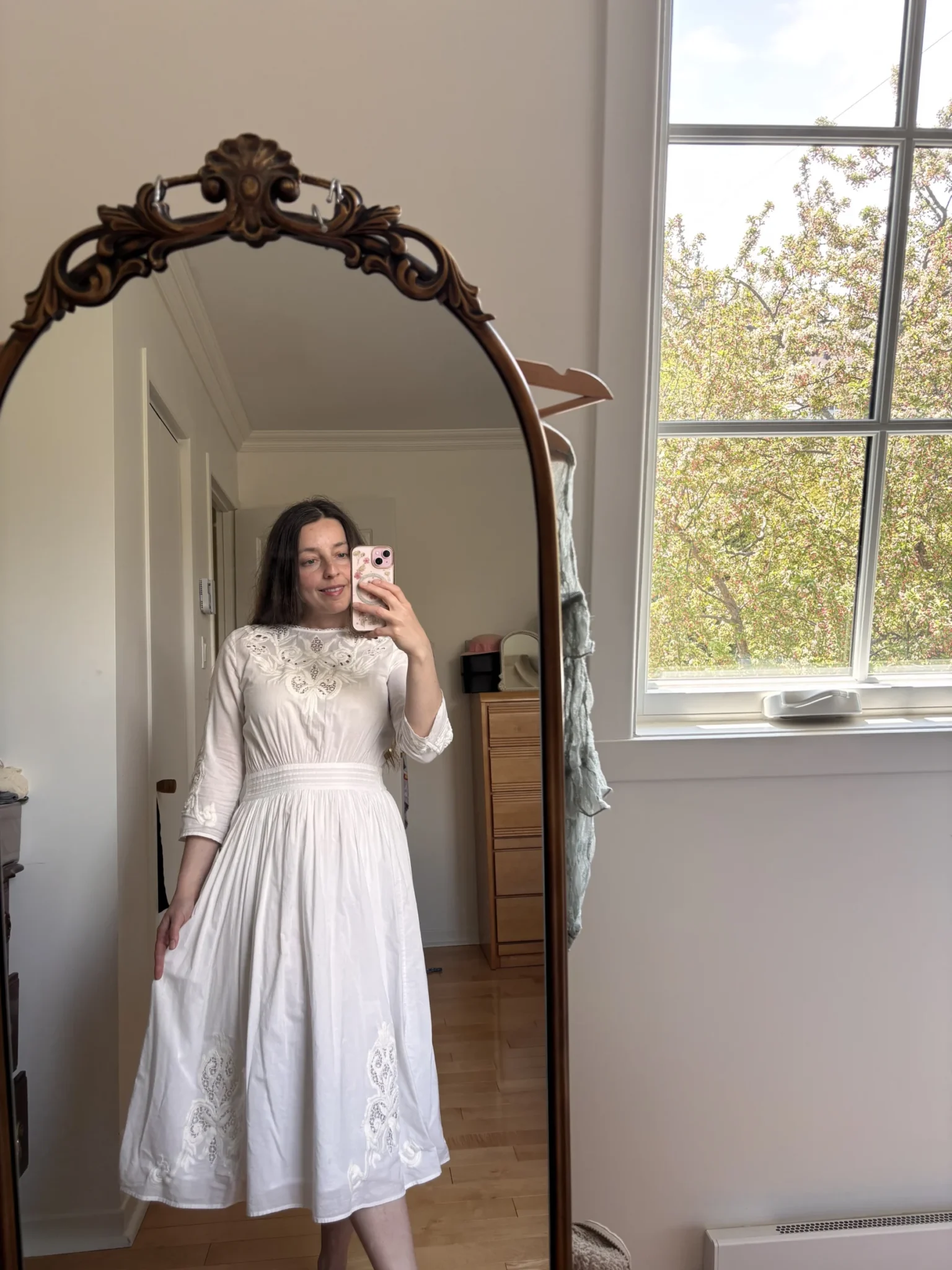 Image for Sézane dress with embroidery!
