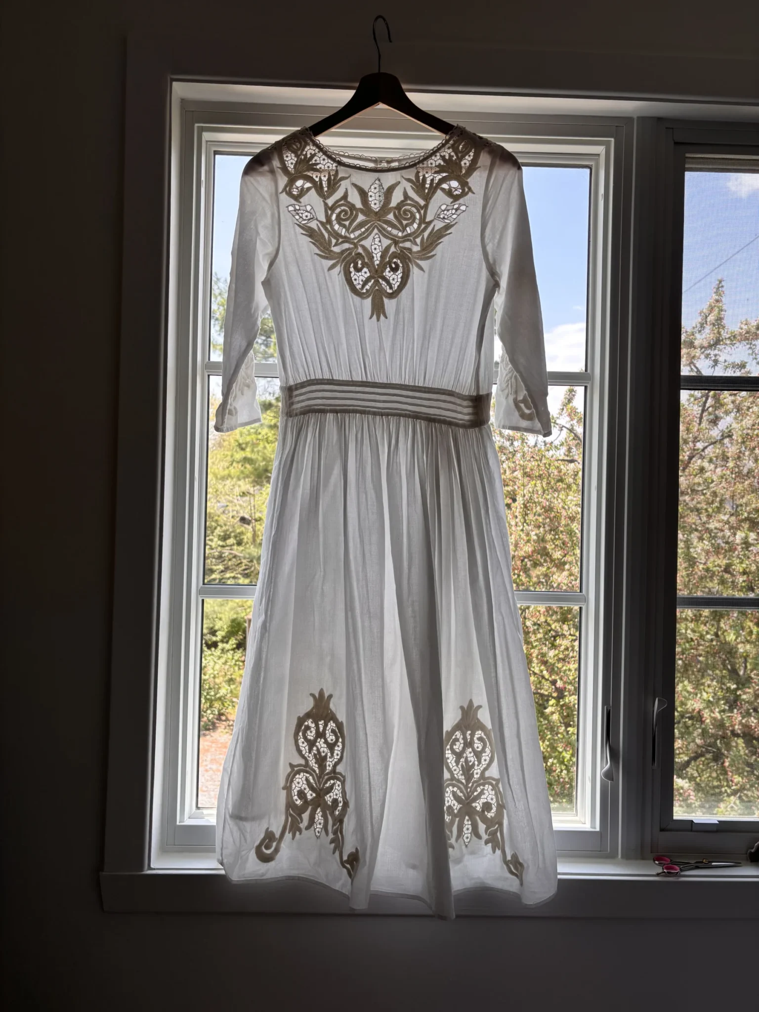 Image for Sézane dress with embroidery!