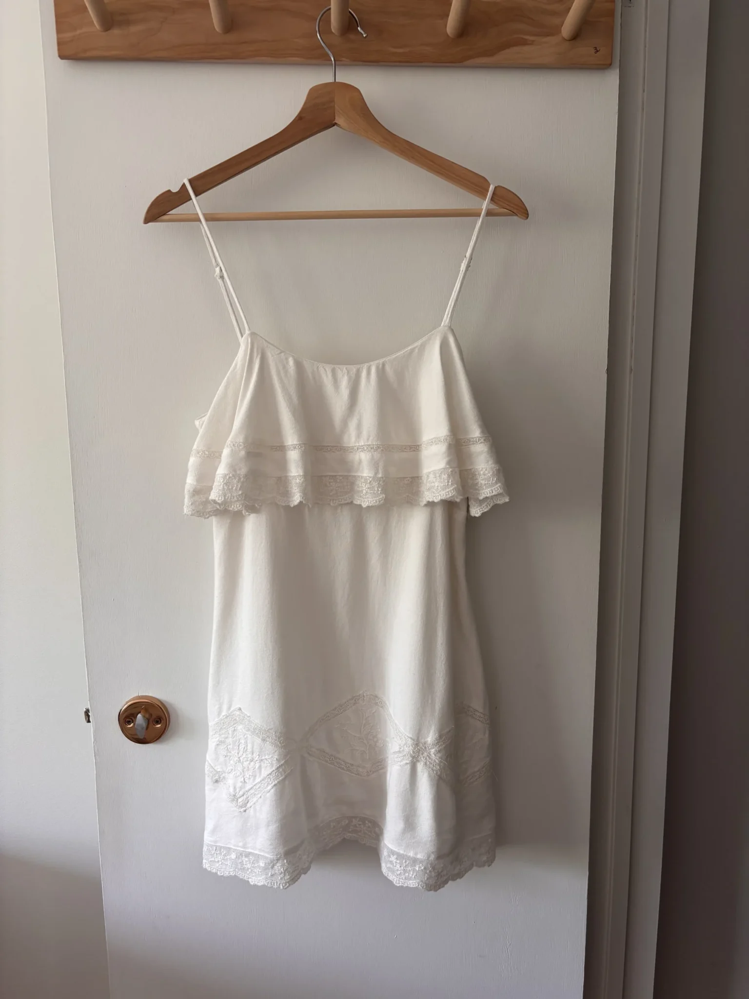 Featured image for Zara linen dress with embroidery
