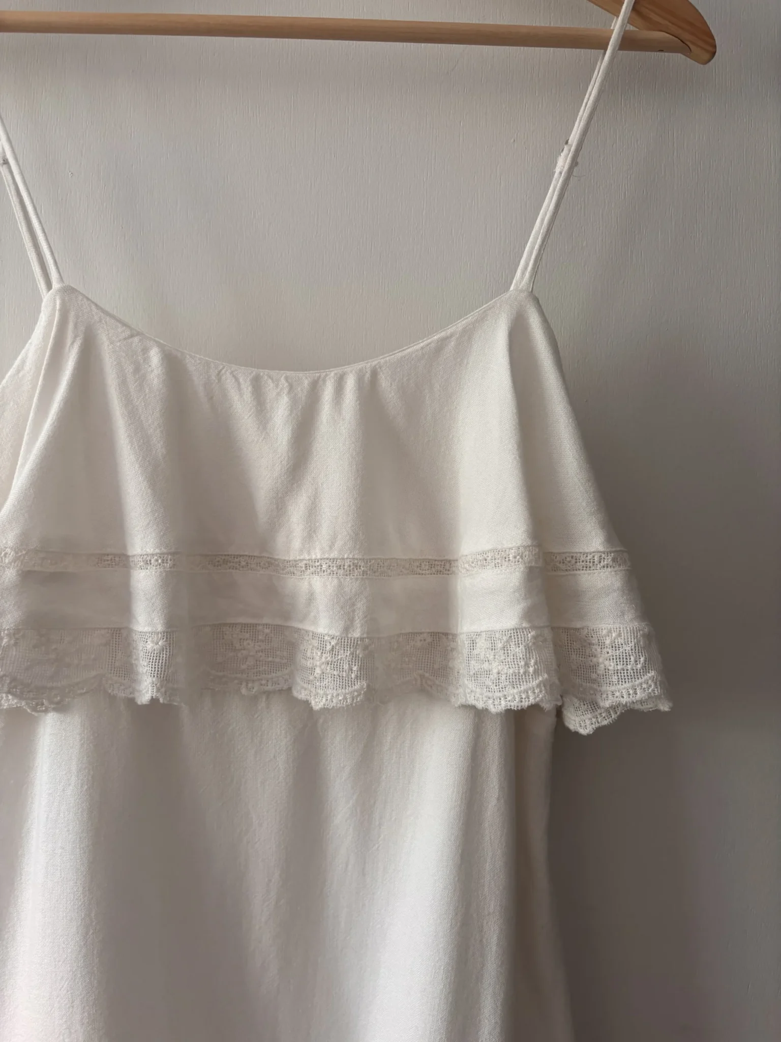 Image for Zara linen dress with embroidery