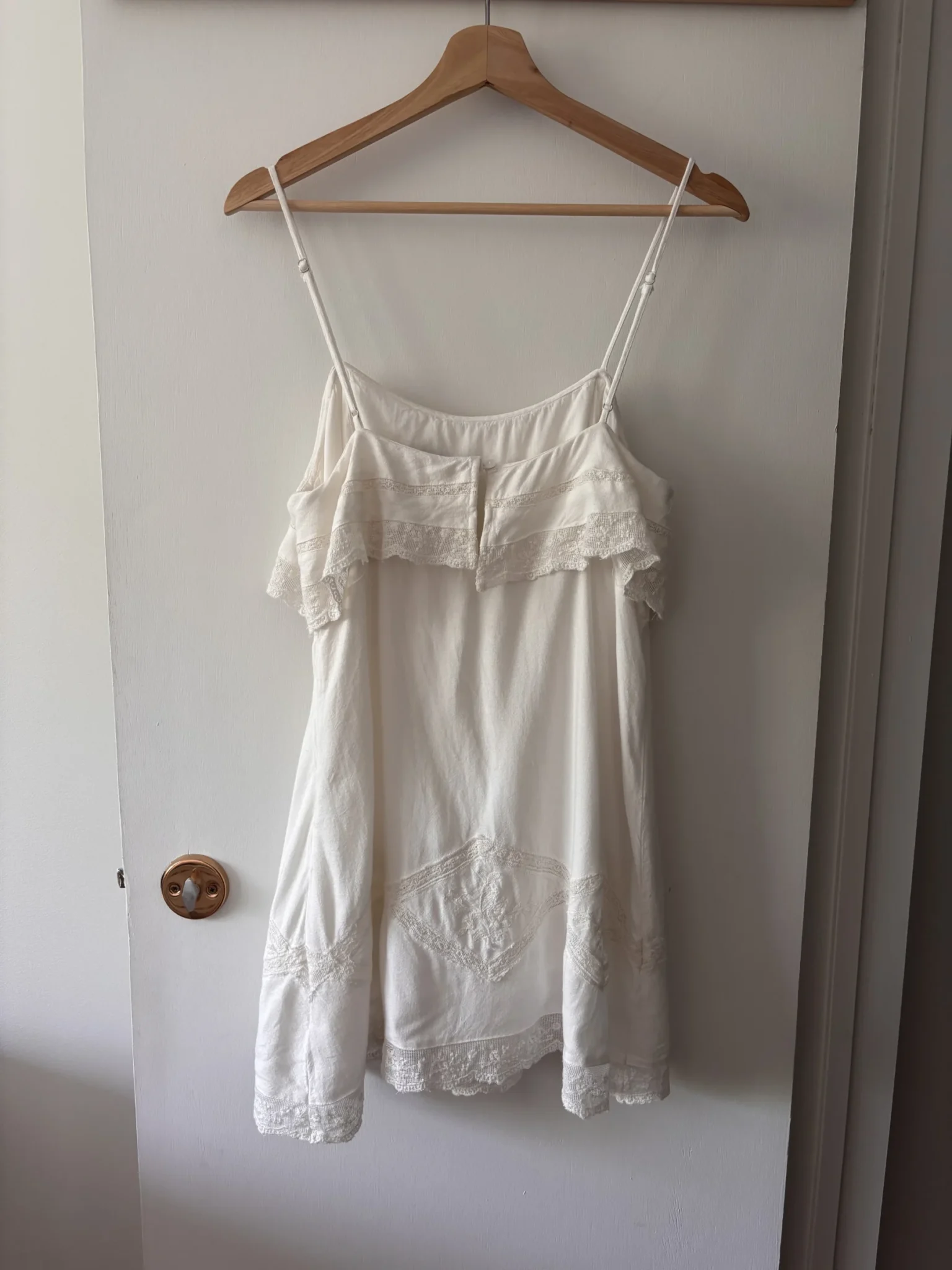 Image for Zara linen dress with embroidery