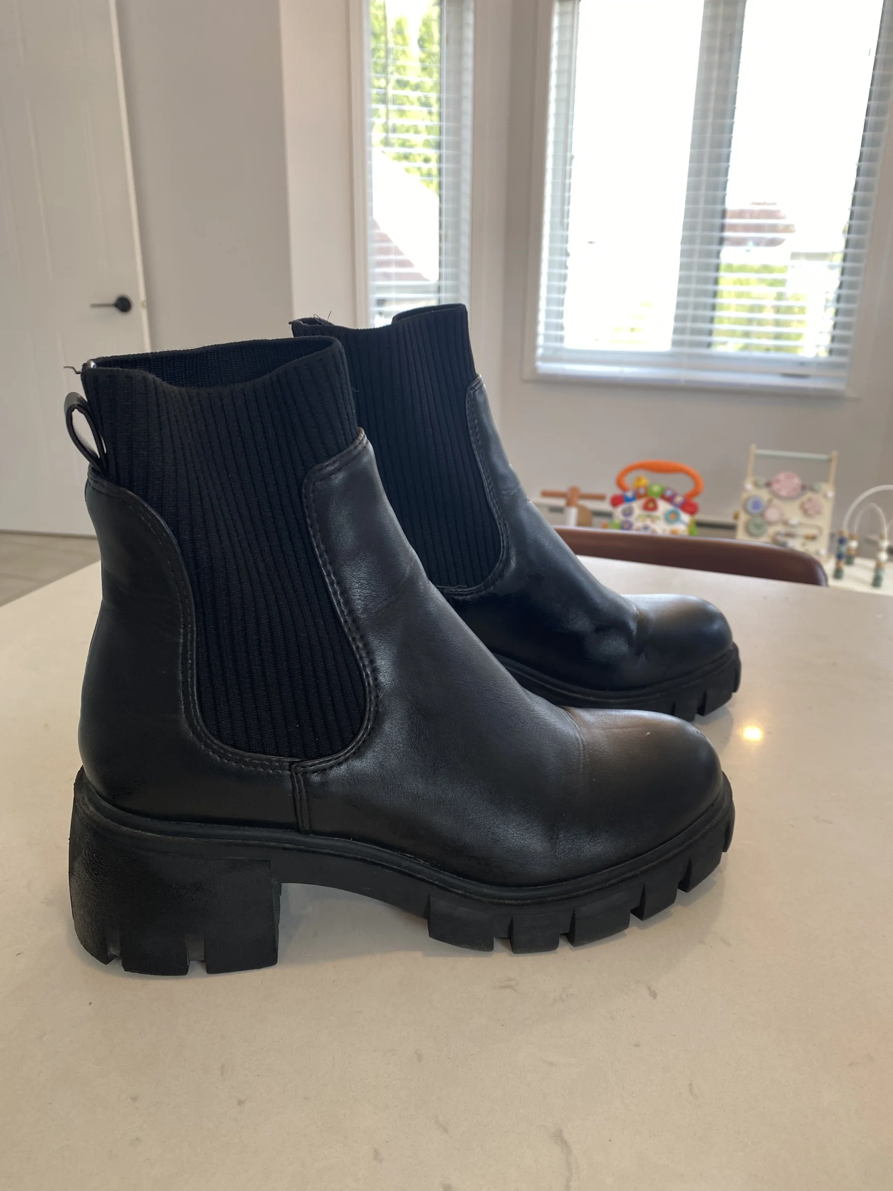 Bottes en cuir Steve Madden Steve Madden seconde main