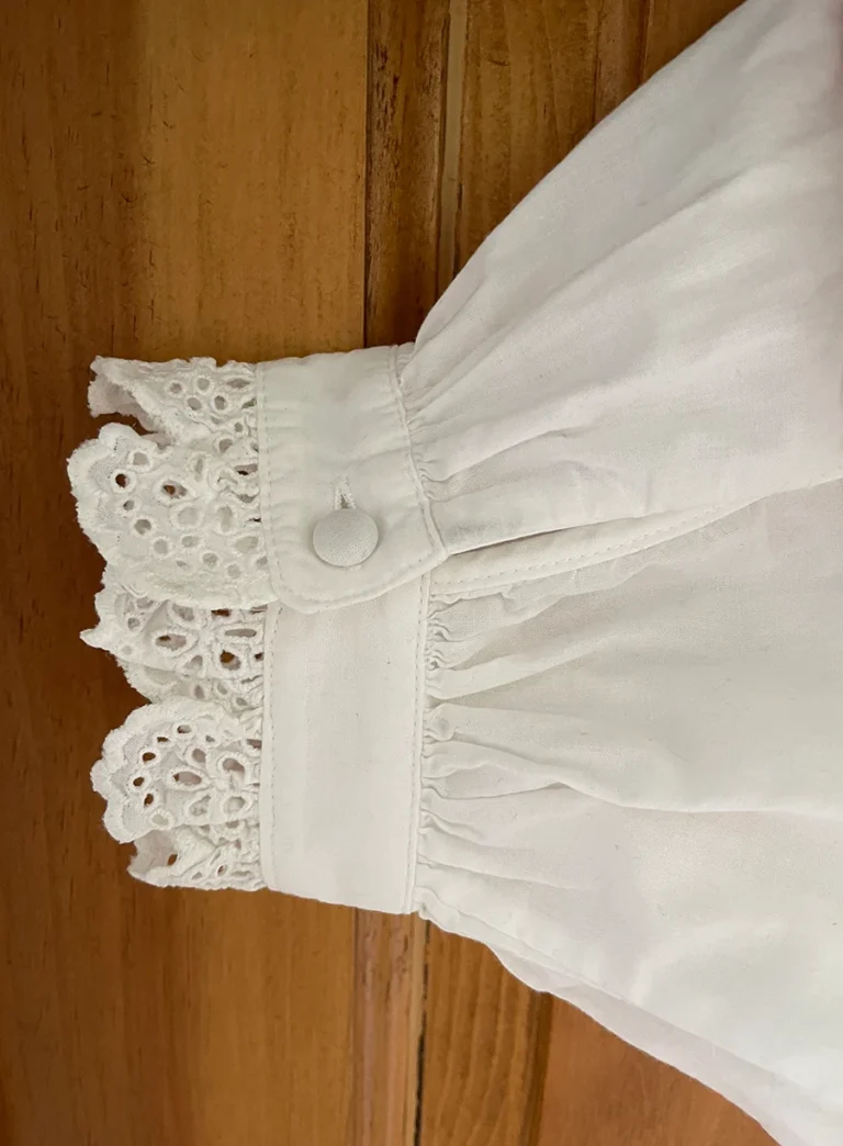Image for White blouse in lightweight cotton with embroidery by Other Stories