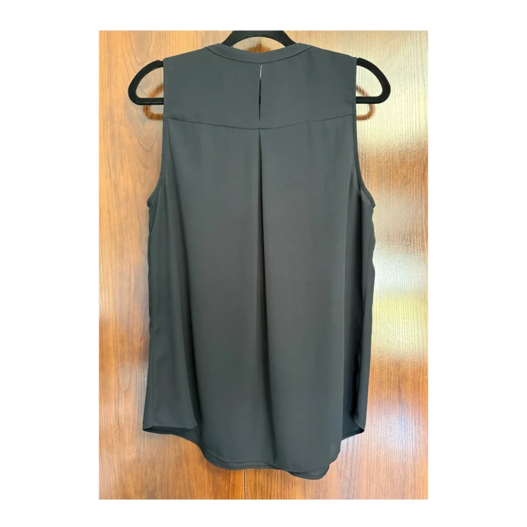 Image for RW&CO sleeveless black blouse - elegant work top size L ( medium )