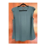 Featured thumbnail for RW&CO sleeveless blouse turquoise - elegant work top size M