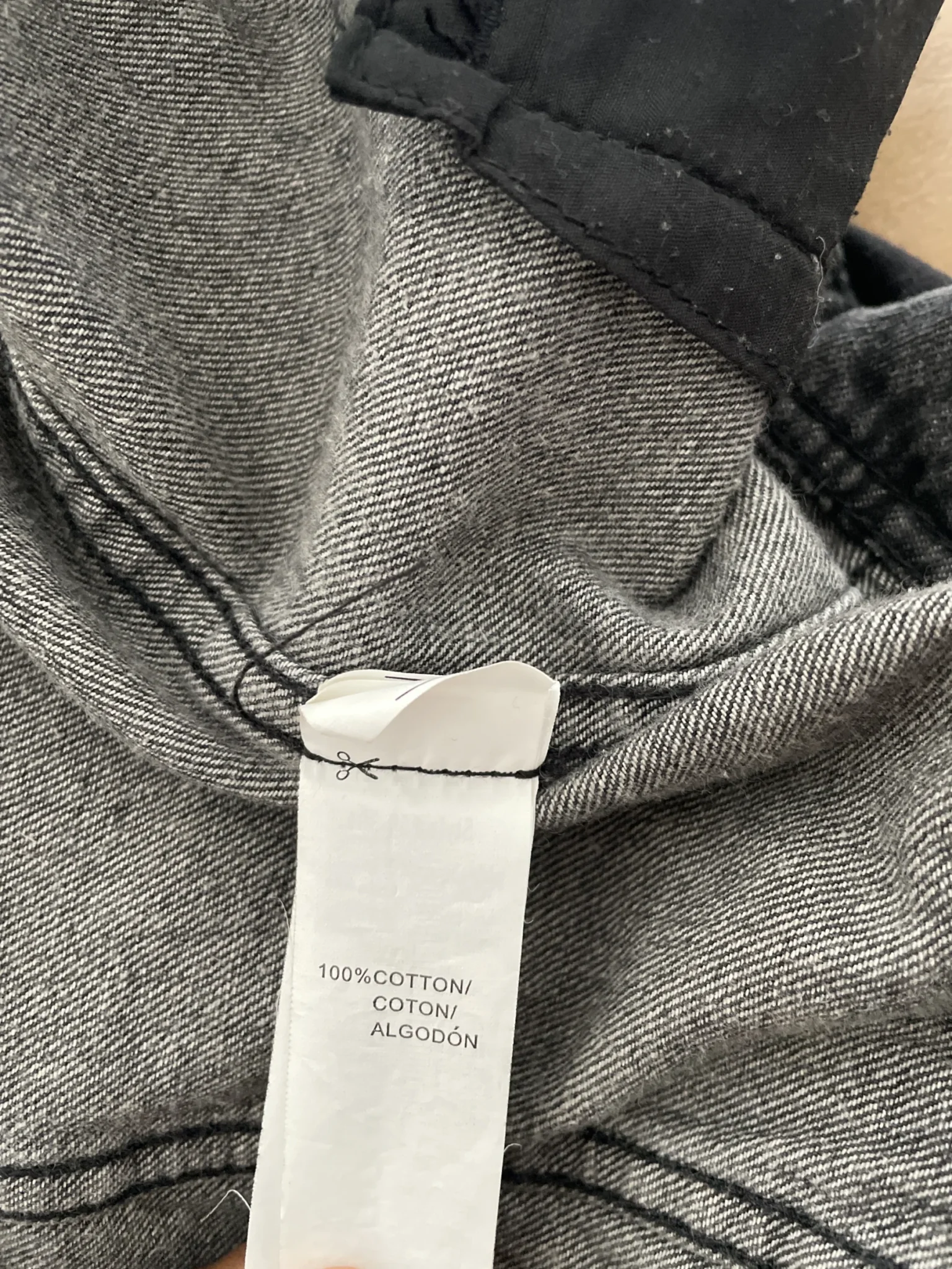 Image for Veste en jean noire à capuche de marque Streetwear Society
