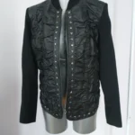 Featured thumbnail for Veste tissu-faux cuir