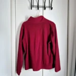 Thumbnail for Medium burgundy fleece jacket