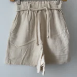Featured thumbnail for Short écru en Coton Taille Haute Gentle Fawn