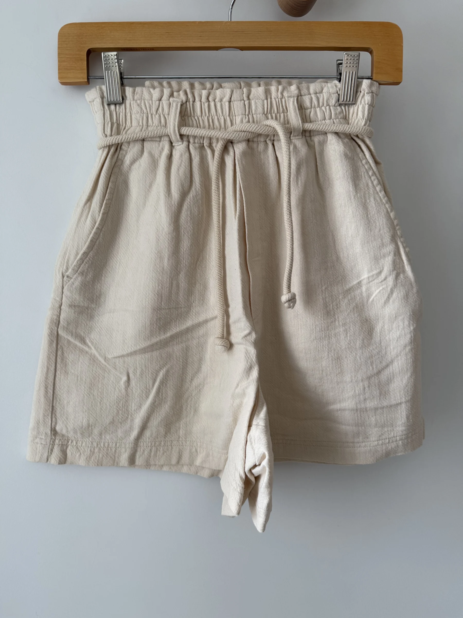 Short écru en Coton Taille Haute Gentle Fawn Gentle Fawn seconde main
