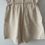 Thumbnail for Short écru en Coton Taille Haute Gentle Fawn