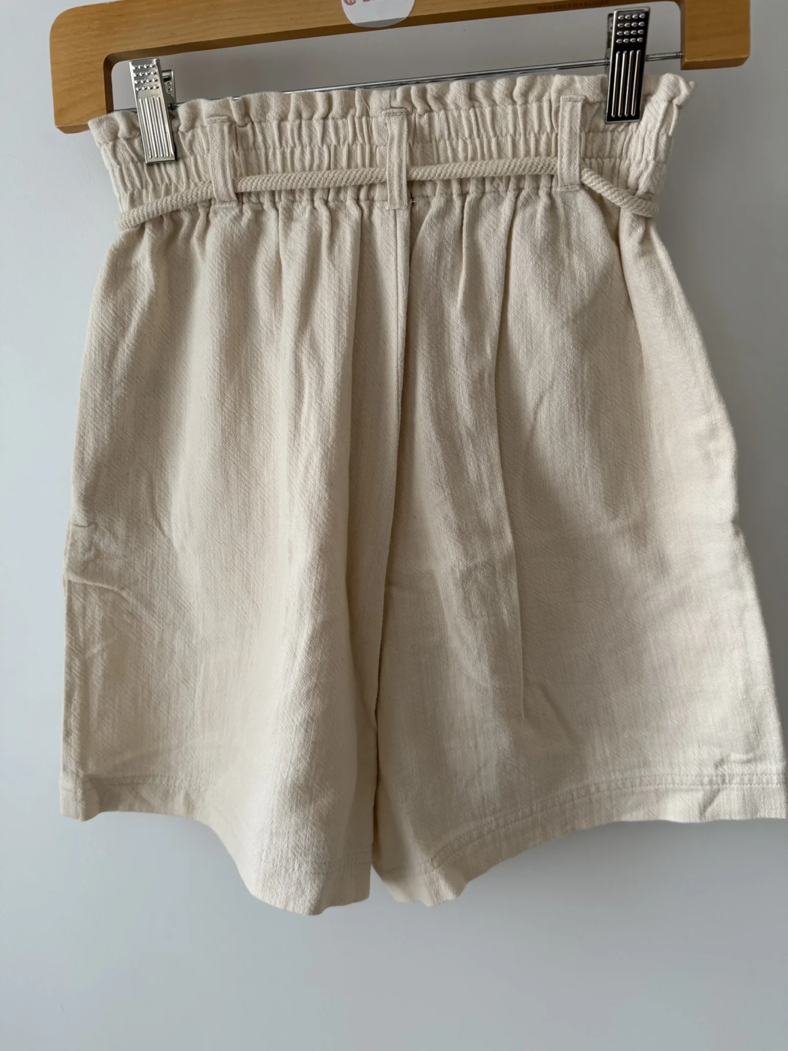 Image for Short écru en Coton Taille Haute Gentle Fawn