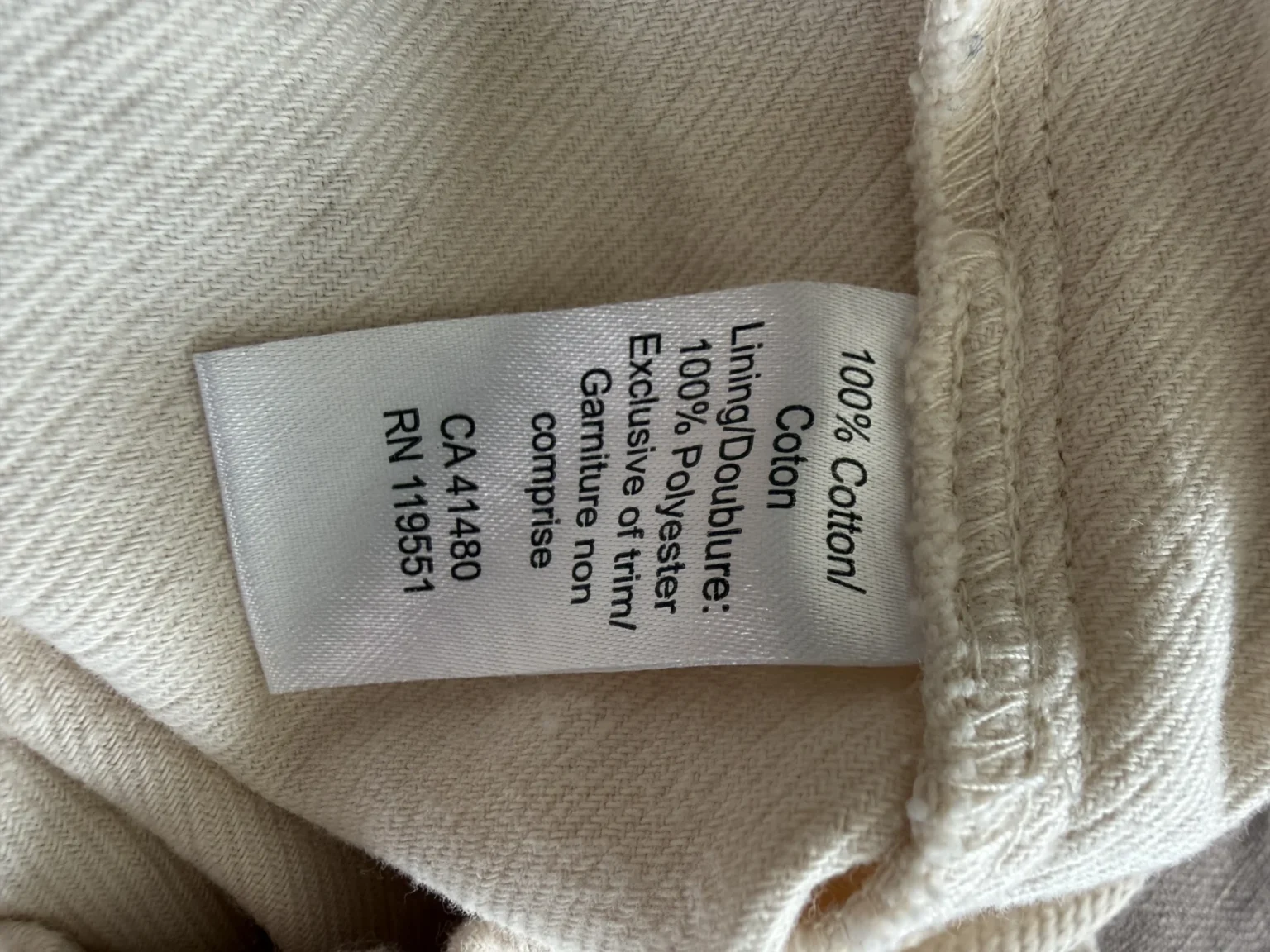 Image for Short écru en Coton Taille Haute Gentle Fawn