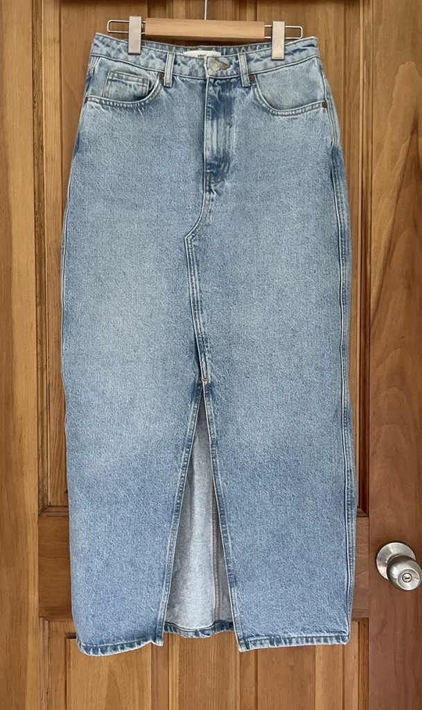 Image for Jupe en denim fendue Mango — taille S