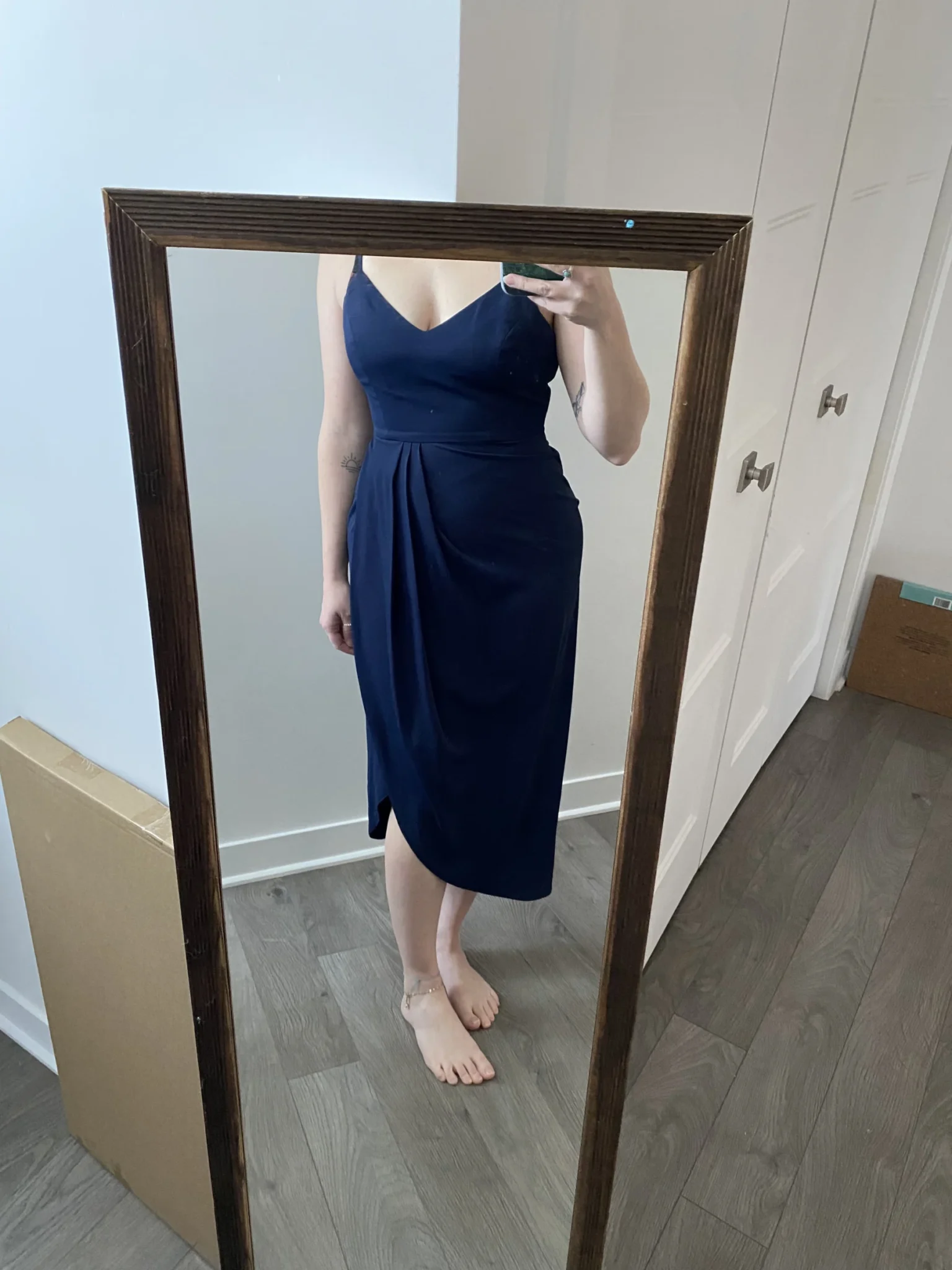 Image for Robe midi marine