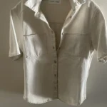 Featured thumbnail for Chemisier denim blanc cassé
