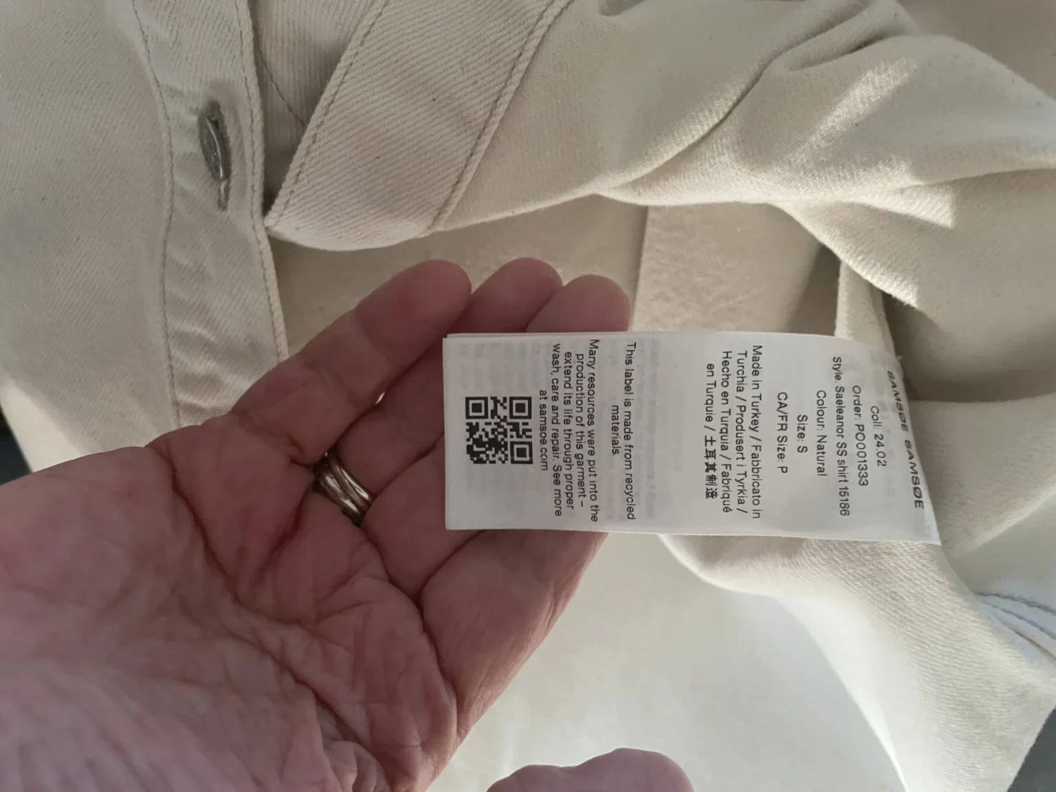 Image for Off-white denim blouse
