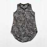 Featured thumbnail for 🐆 NWD Blouse Tunique Sans Manches à Imprimé Léopard (Taille S)