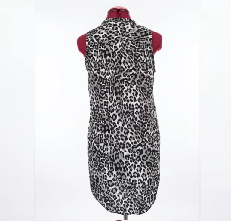 Image for 🐆 NWD Blouse Tunique Sans Manches à Imprimé Léopard (Taille S)