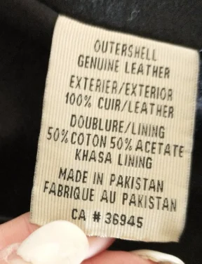 Image for Manteau de cuir véritable