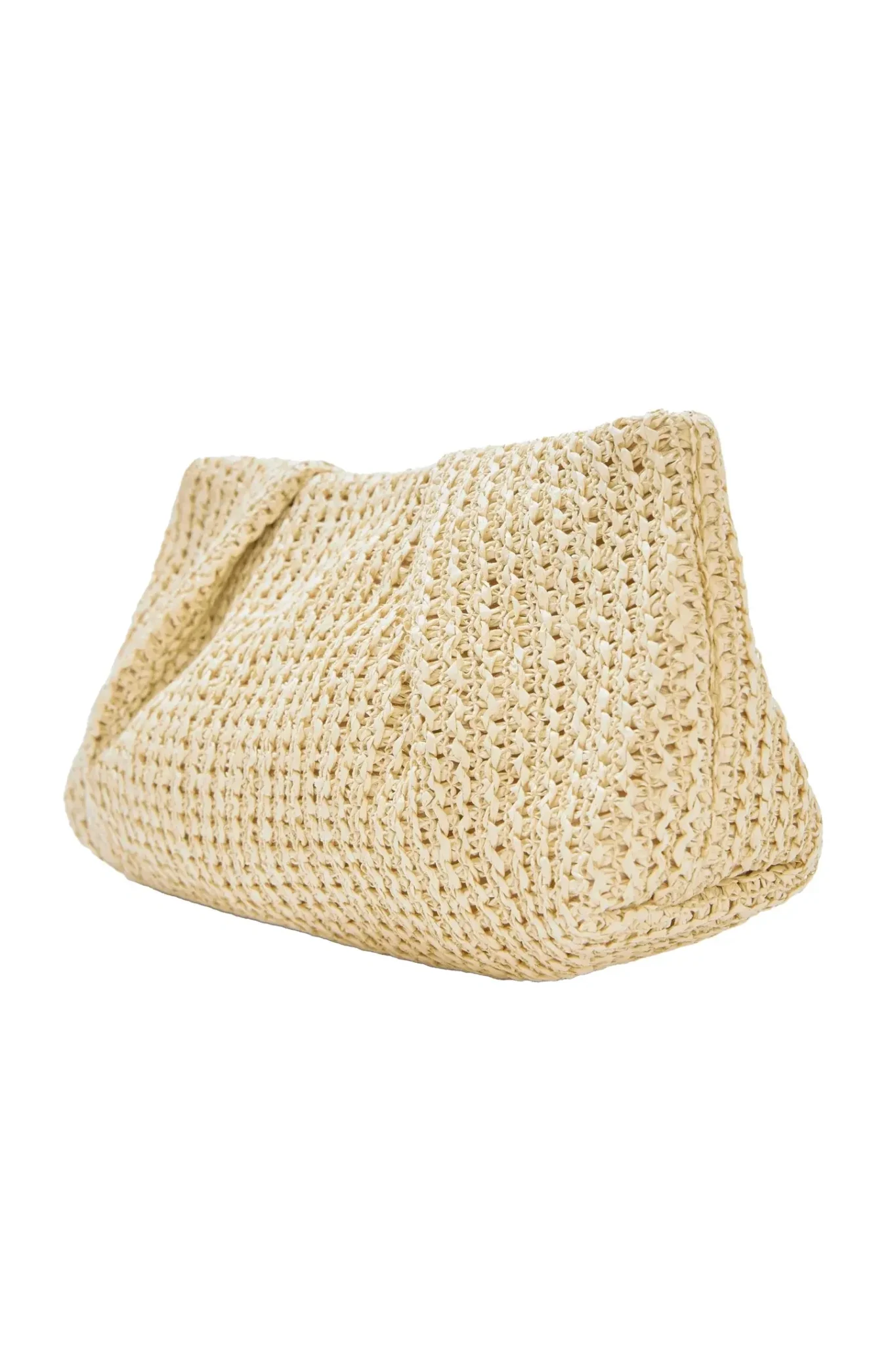Image for Sac pochette/bandoulière en raphia "Capittana"