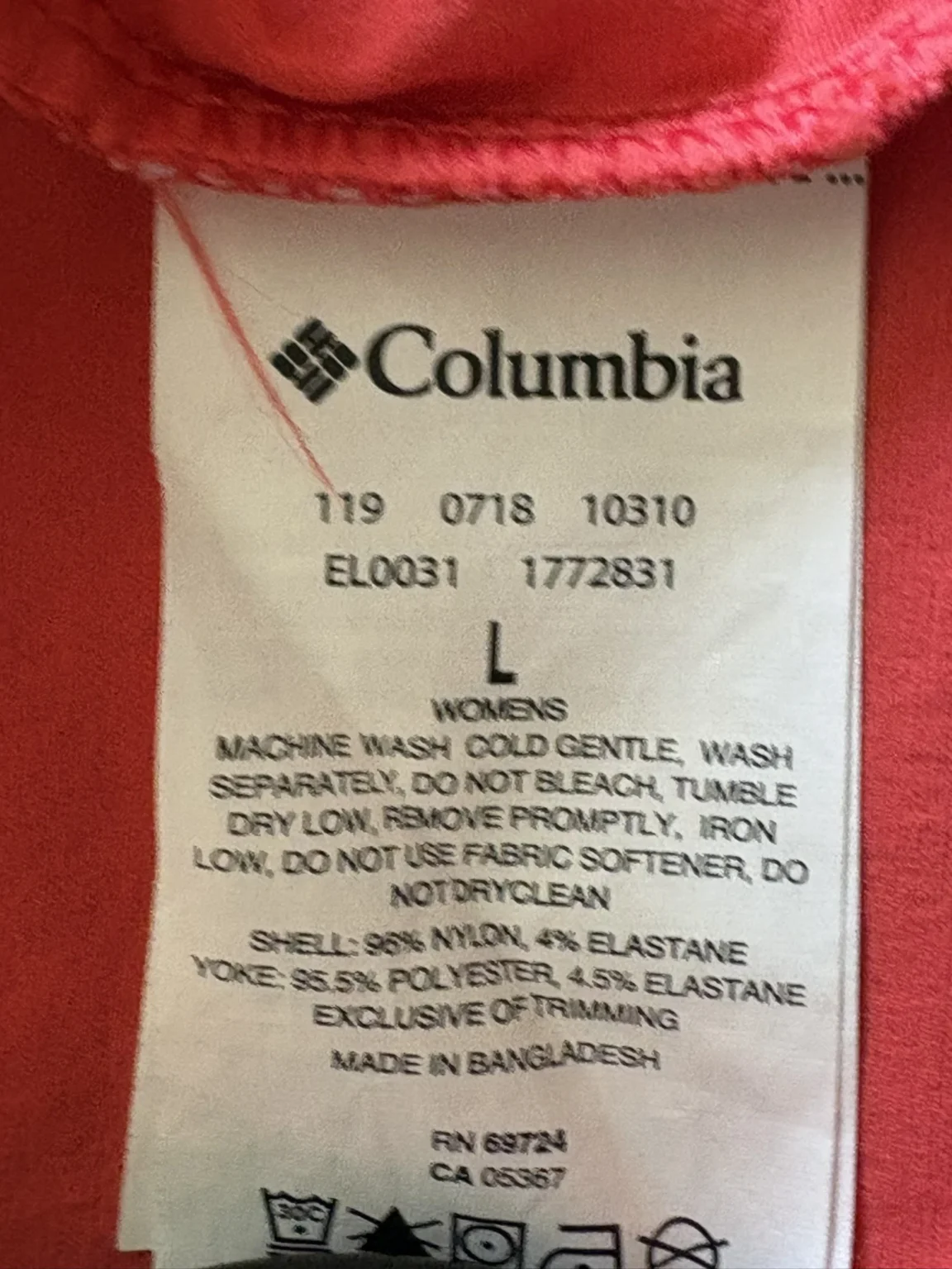 Image for Robe sans manches Columbia Peak to Point - Taille L - Corail/Orange éclatant