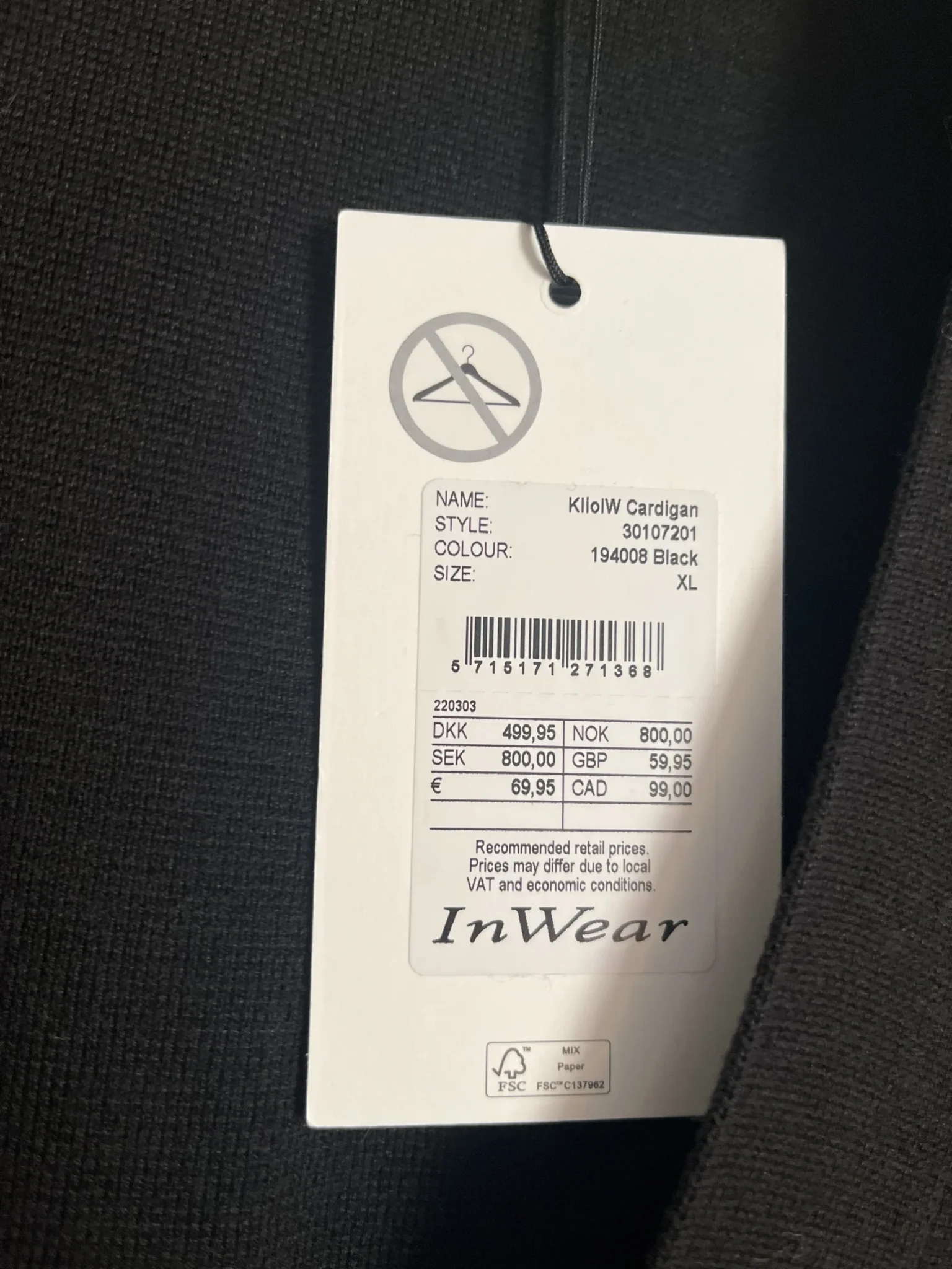 Image for InWear short jacket NEW black