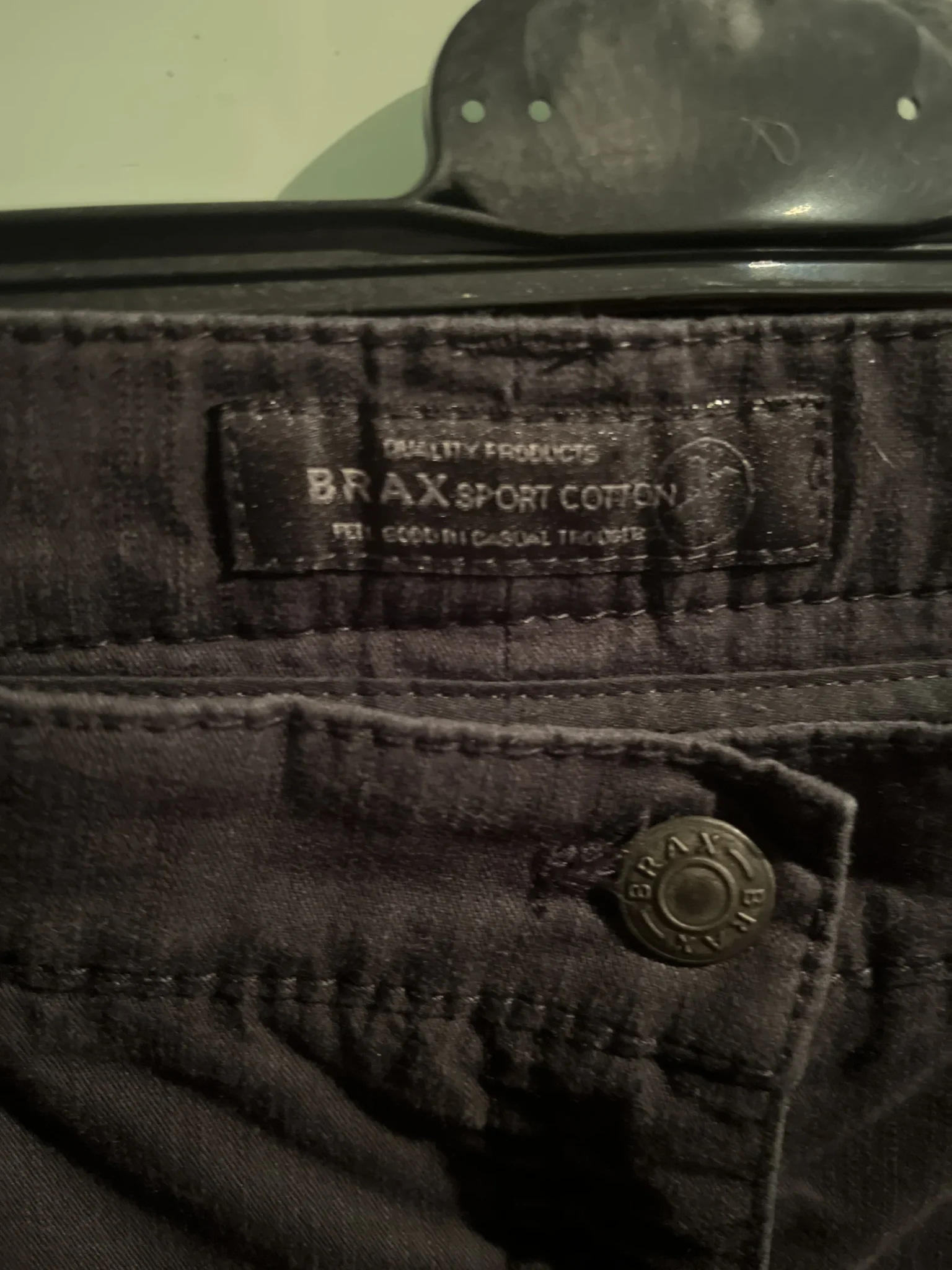 Image for BRAX haut de gamme pantalon noir coupe jeans