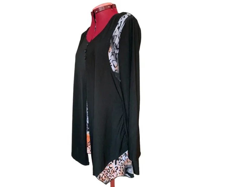 Image for TODAY'S  DESIGNER - Haut Tunique « 2-en-1 » à Imprimé Animalier - Grand