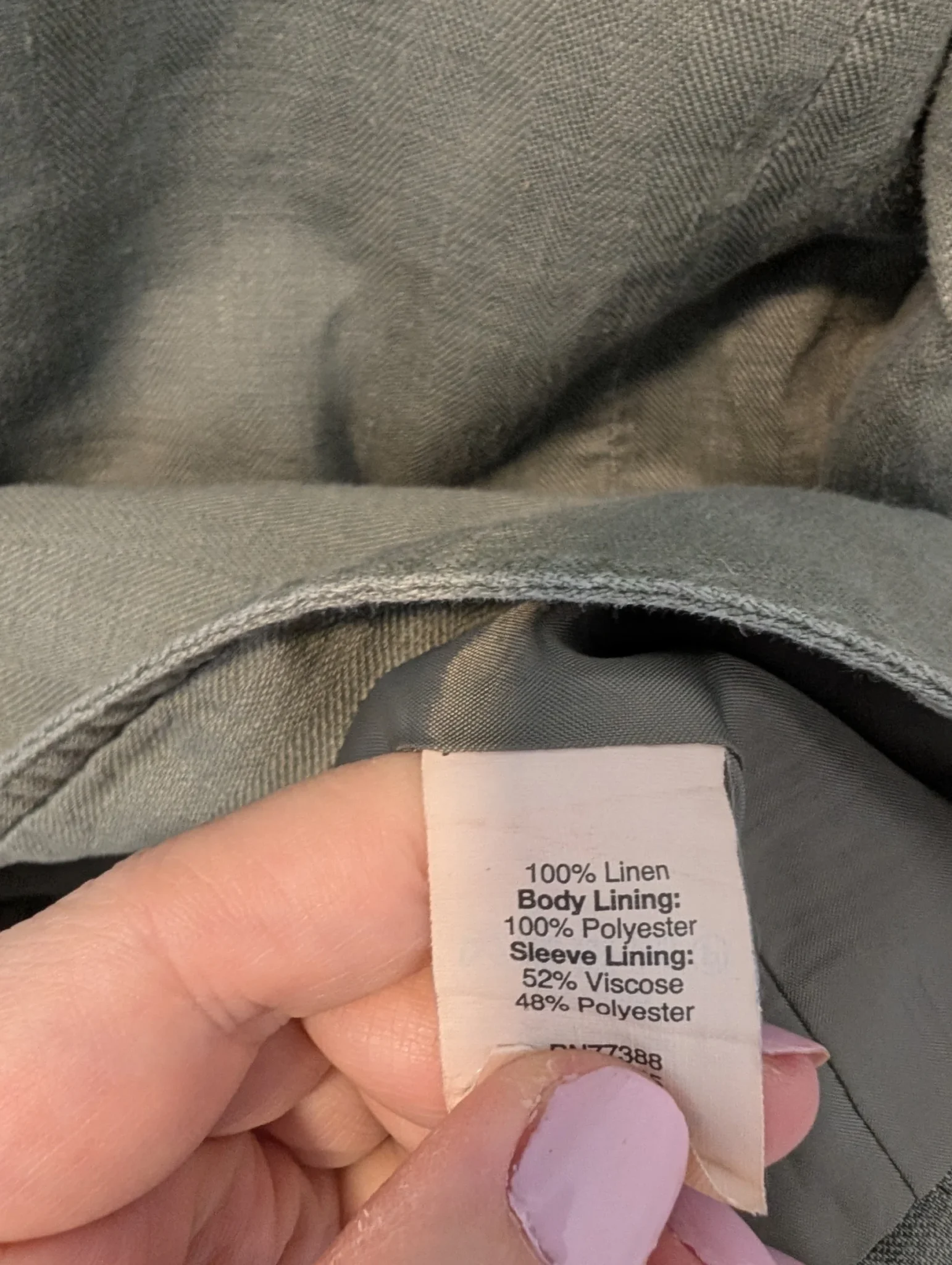 Image for J Crew/Veston en lin Sz 4