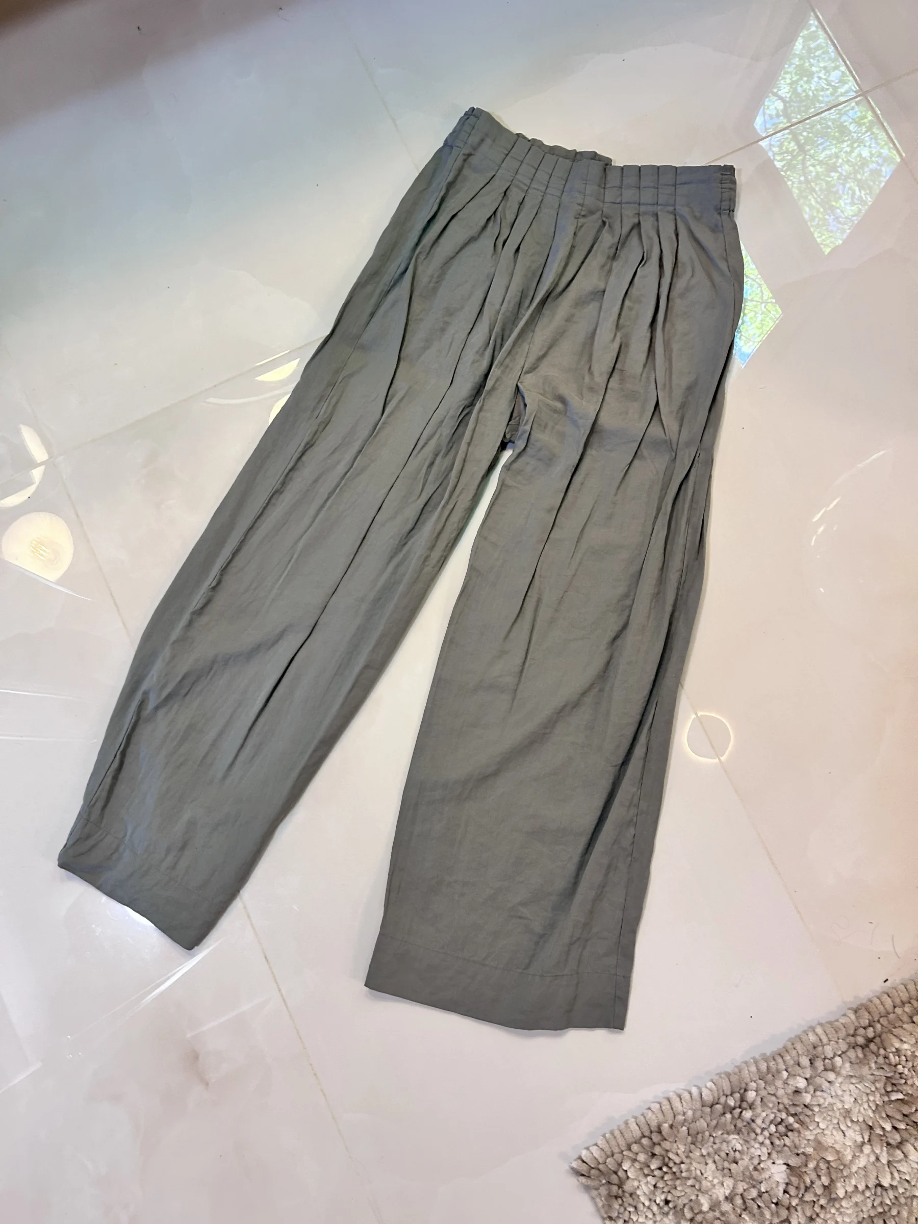 Pantalons jambes large Kaki Dynamite seconde main