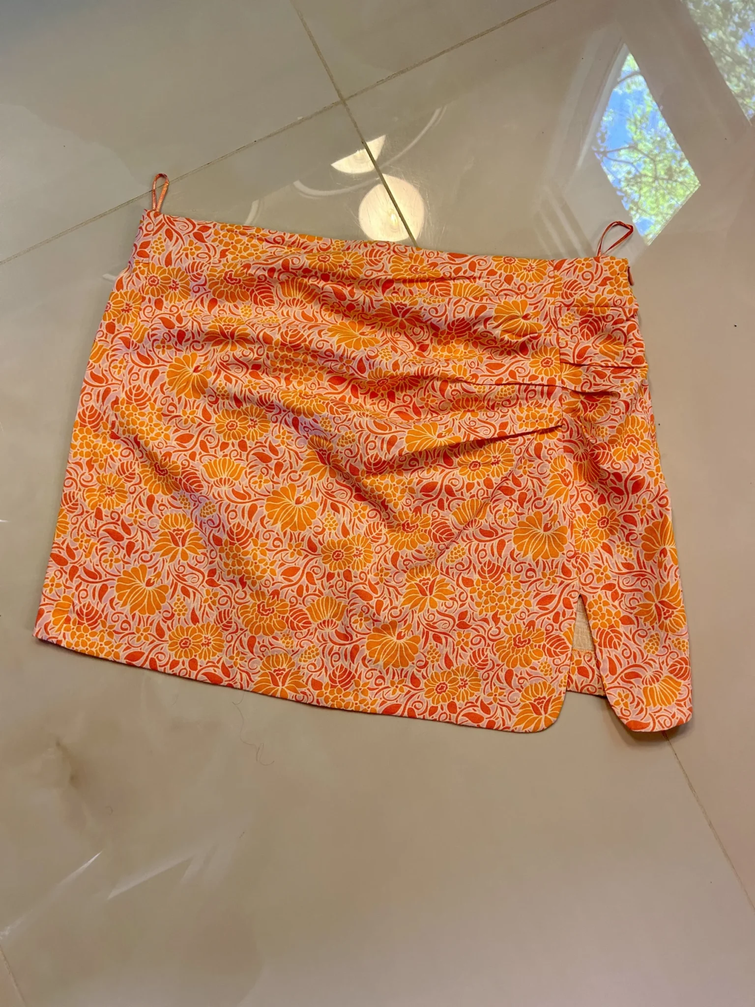 Image for Jupe orange avec motifs