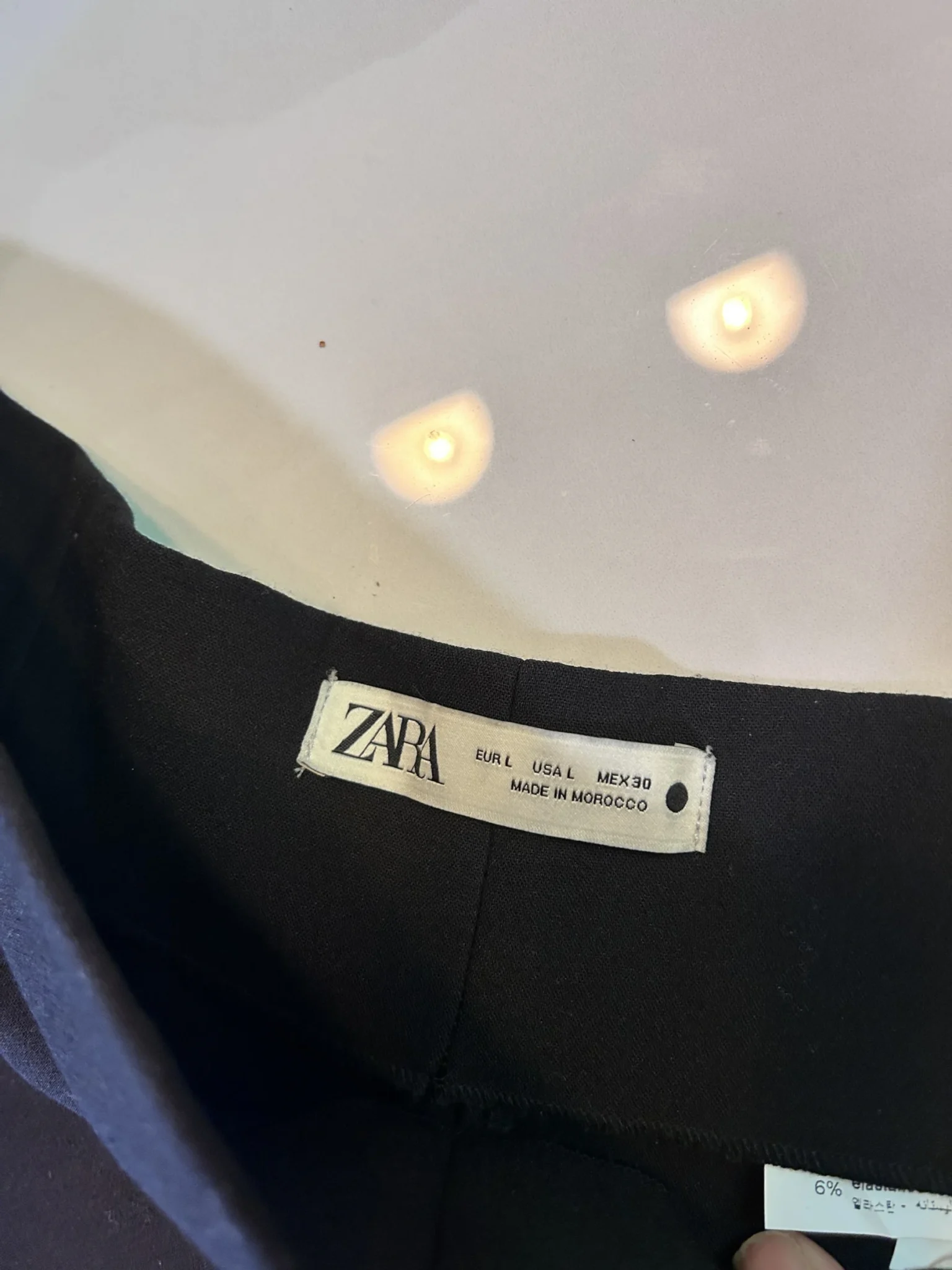Image for Pantalon propre taille haute noir