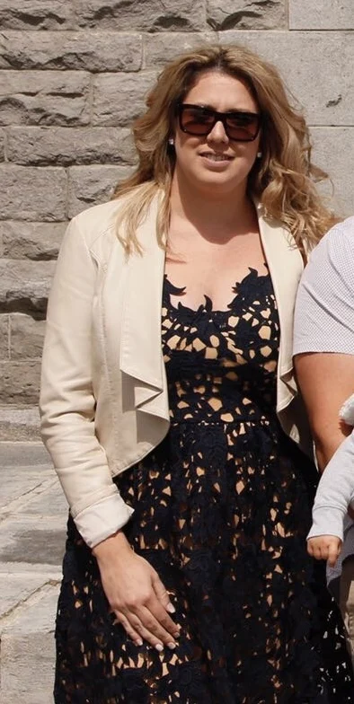 Image for Robe bleue marine et beige Véronique Moda