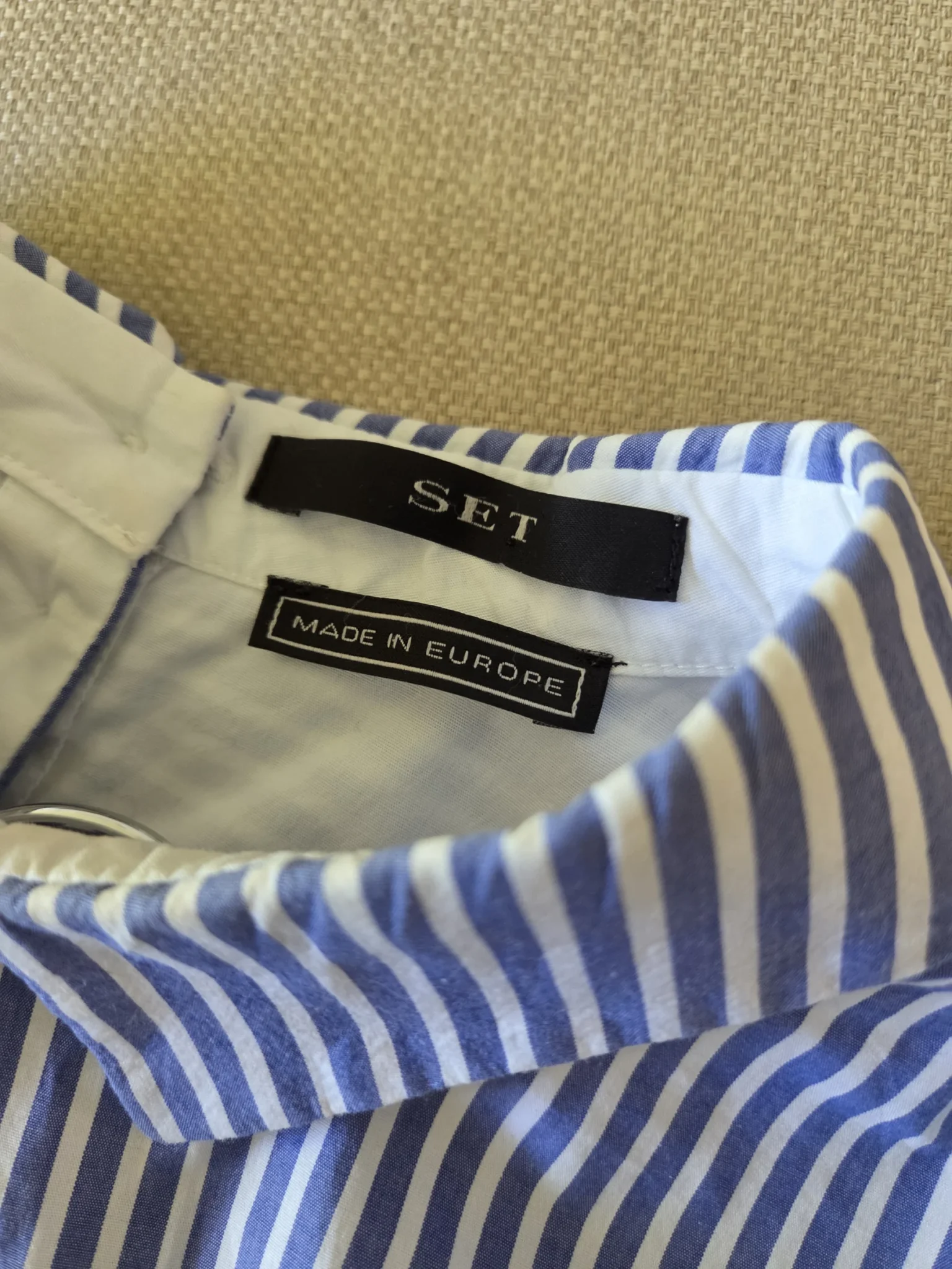 Image for Jolie Blouse rayée bleu et blanc de la marque SET