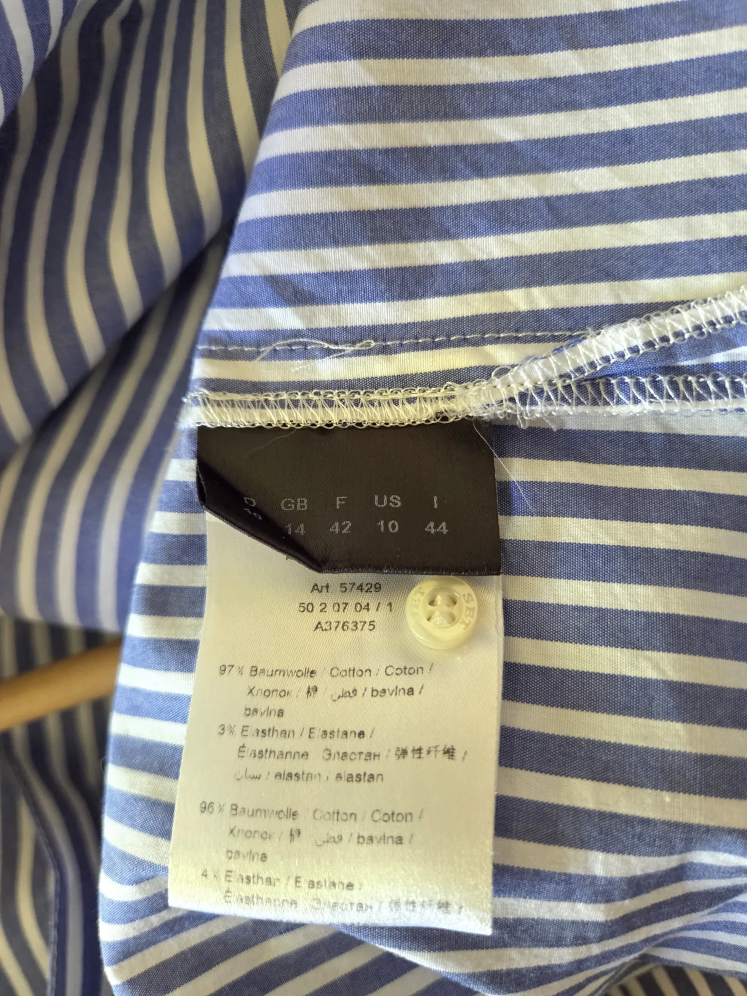 Image for Jolie Blouse rayée bleu et blanc de la marque SET