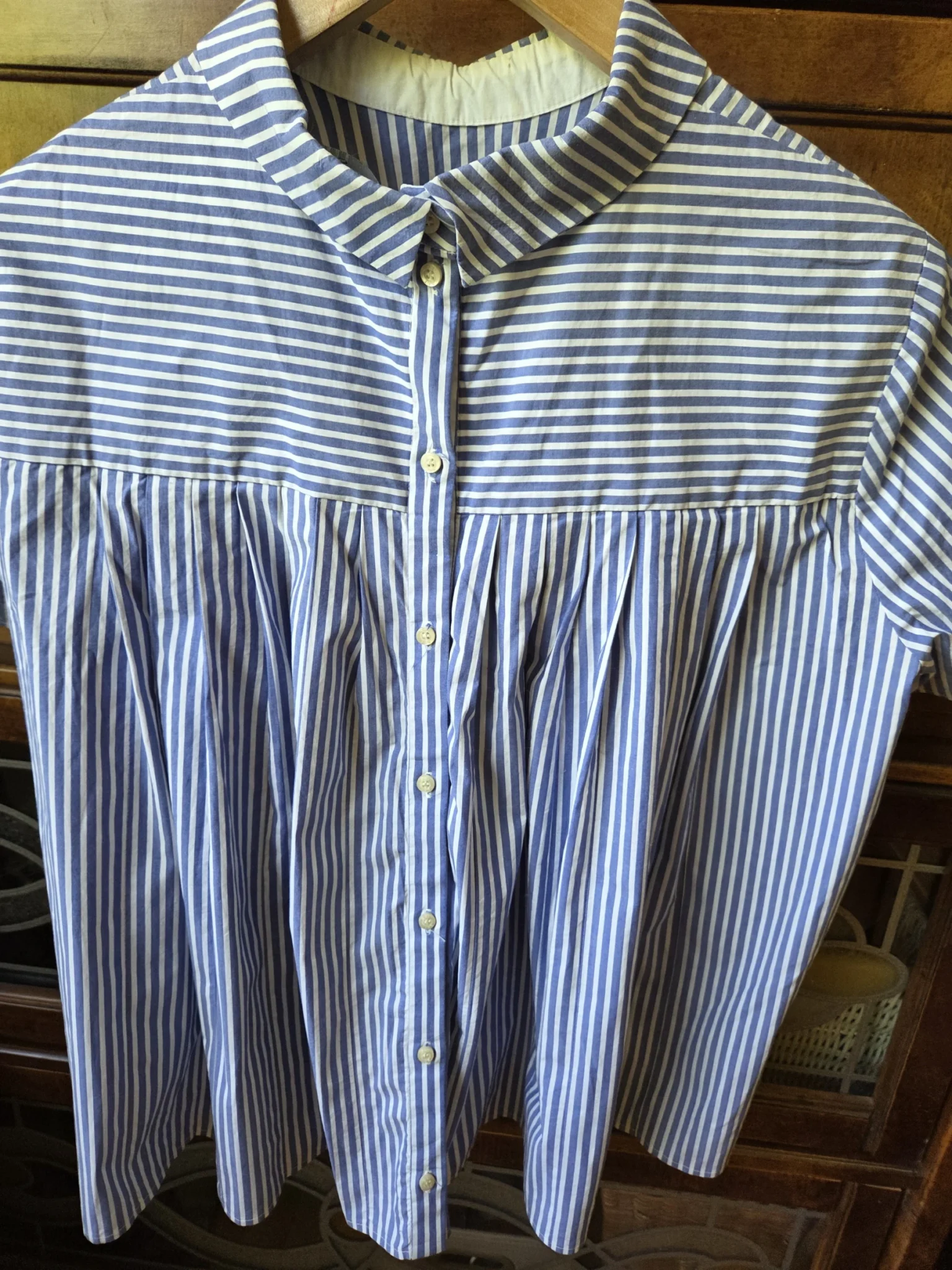 Image for Jolie Blouse rayée bleu et blanc de la marque SET