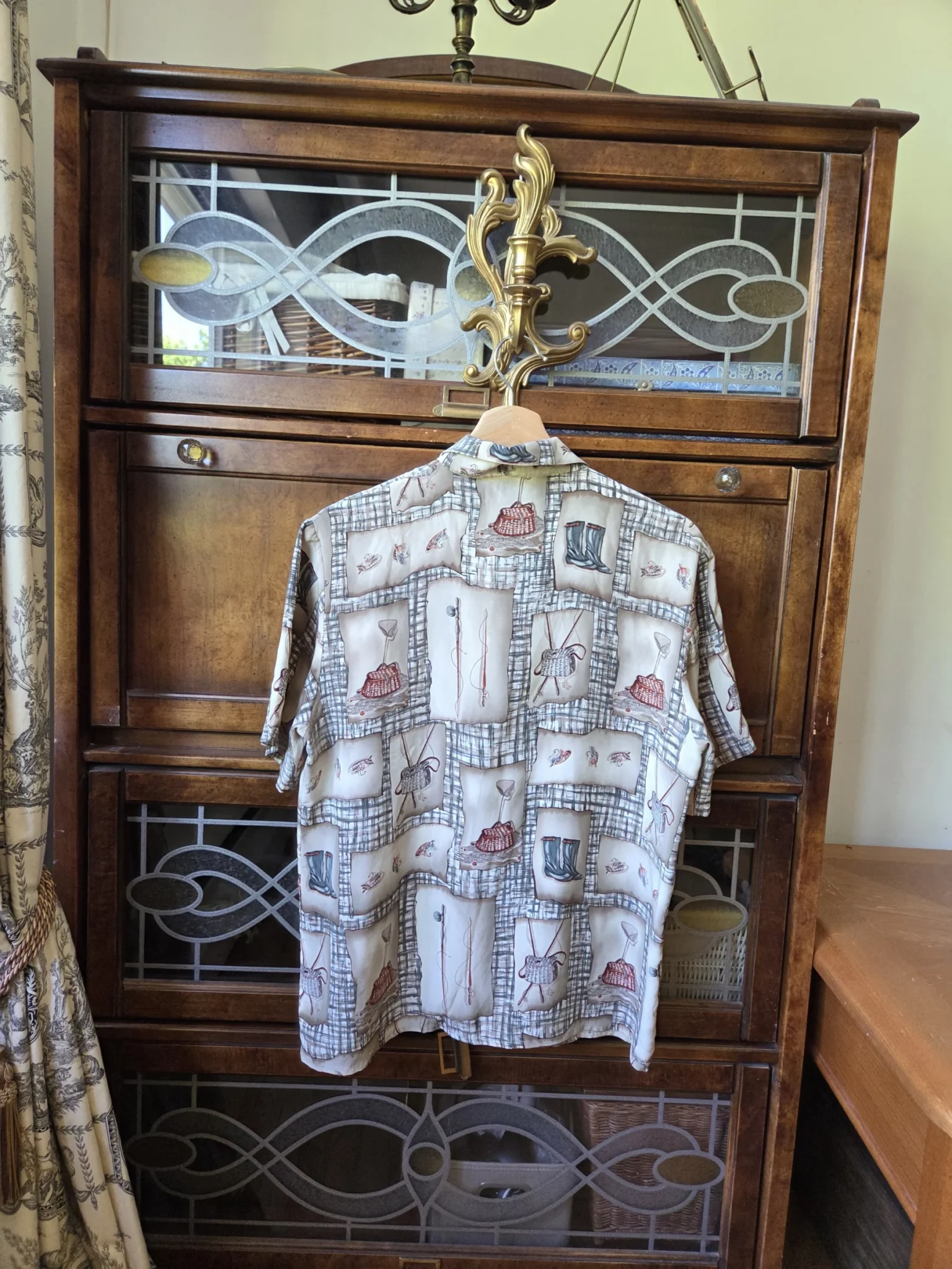 Image for ISHYU 100 % soie-superbe chemise à manches courtes