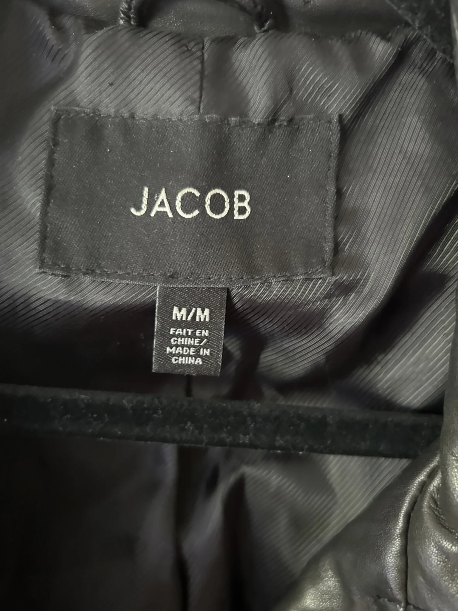 Image for Veste en cuir véritable