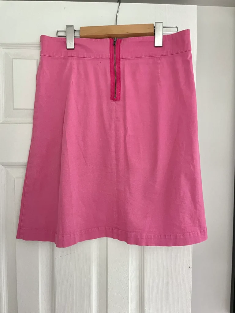 Image for Vintage pink trapeze mini-skirt