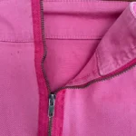 Thumbnail for Vintage pink trapeze mini-skirt