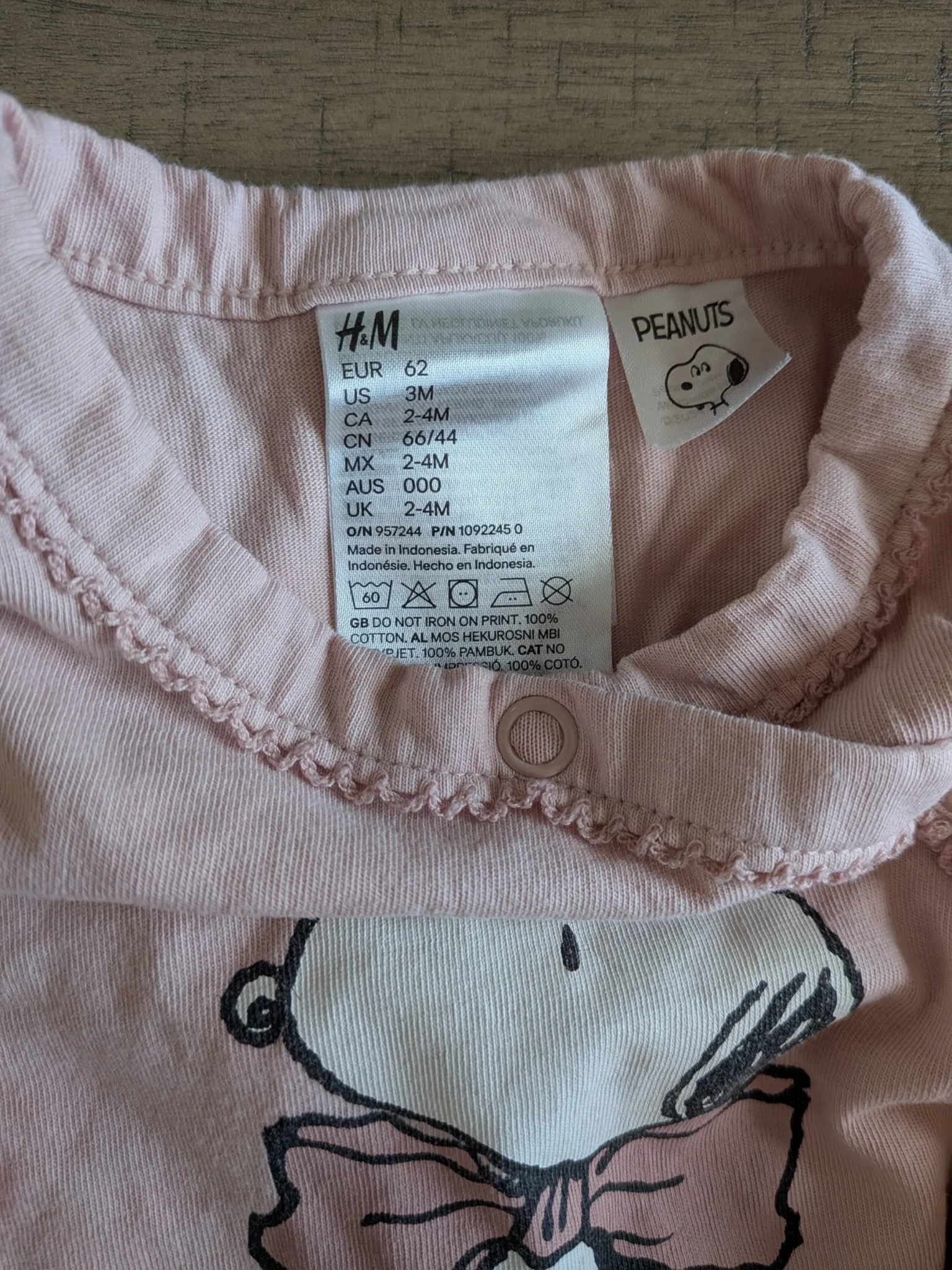 Image for Lot de 2 pyjamas Snoopy