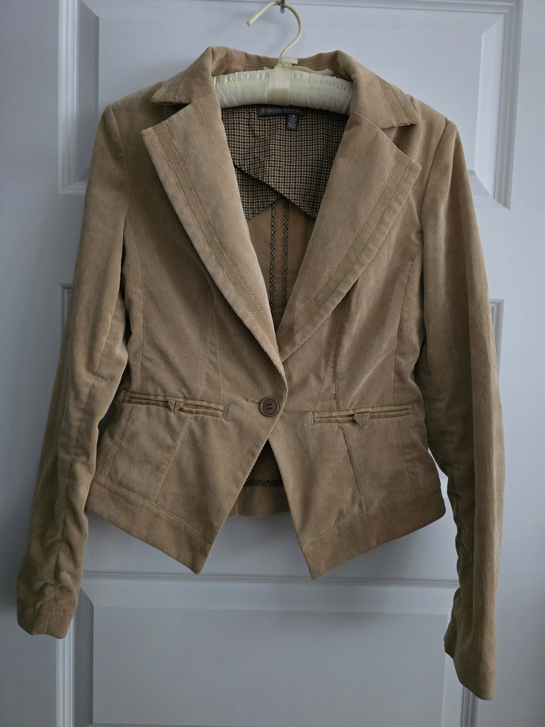 🌟 Veston corduroy beige Tristan Tristan seconde main