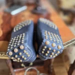Thumbnail for Mocassins Simona Barbieri en daim bleu exceptionnel