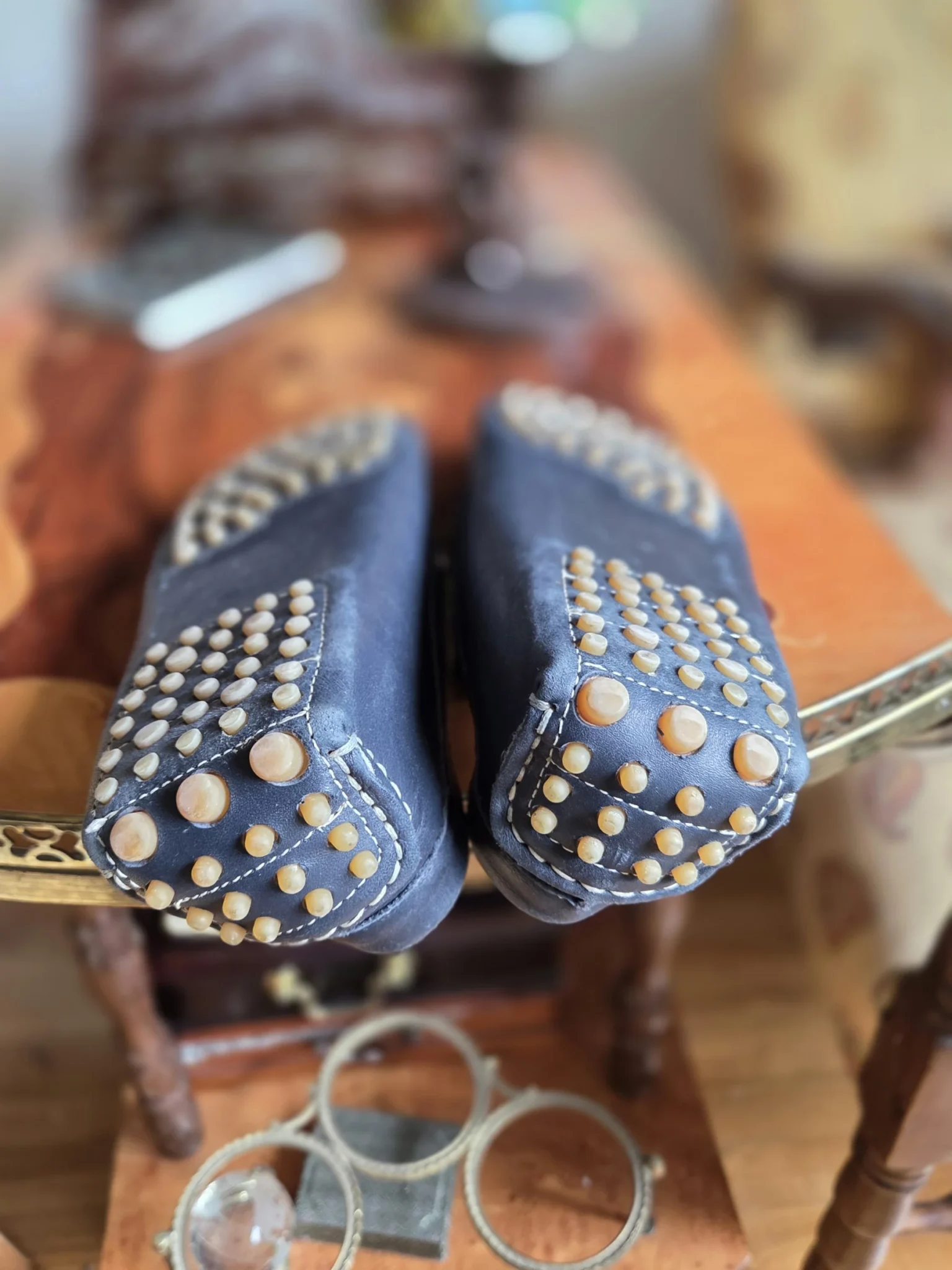 Image for Mocassins Simona Barbieri en daim bleu exceptionnel