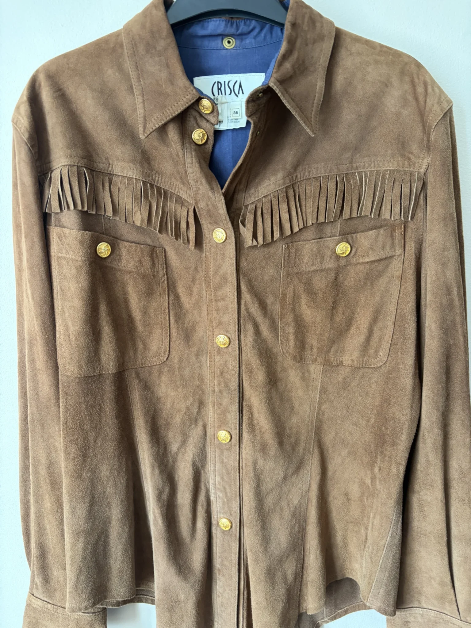 Image for Chemise 100% Suède Crisca