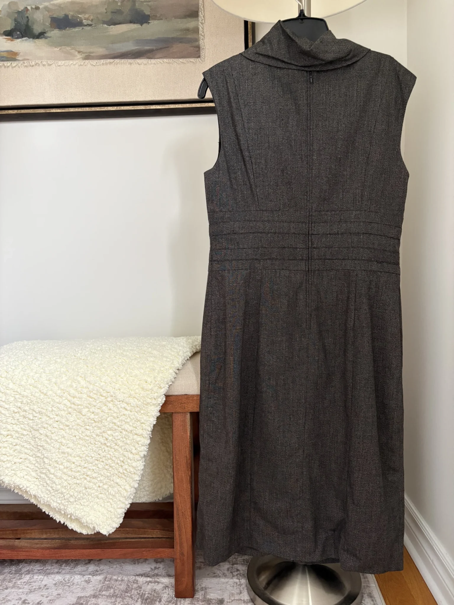 Image for Wool mid-length dress